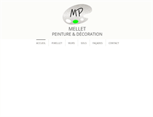 Tablet Screenshot of peinture-mellet.fr